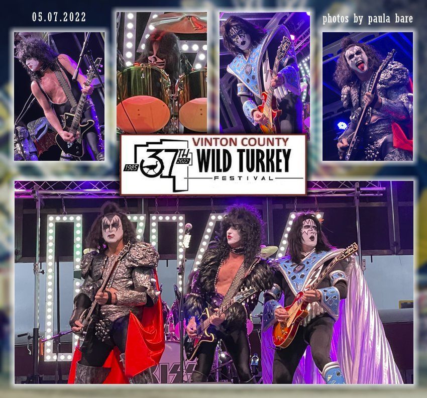 a kiss band is performing at the 37th wild turkey festival