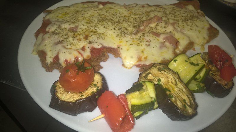 carne e verdure grigliate