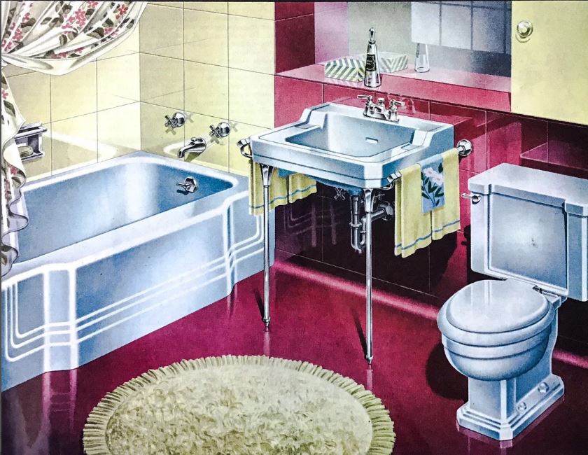 Vintage Plumbing Bathroom