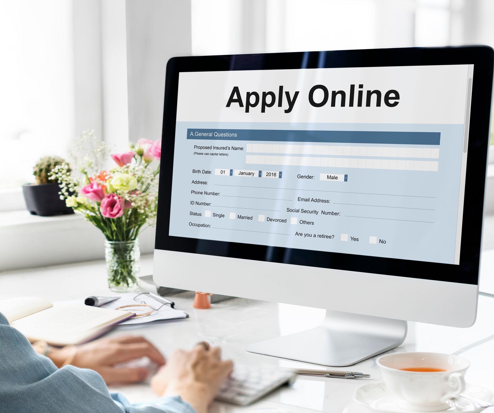 Apply online for financing