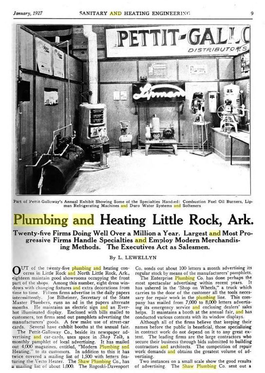 Plumbing companies of Little Rock