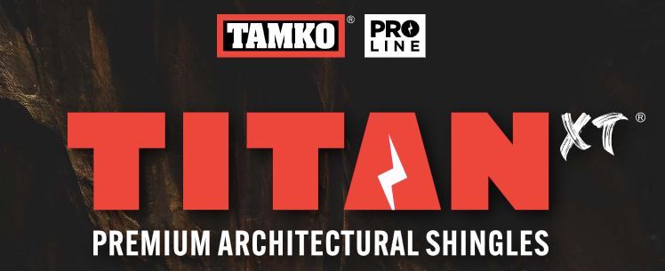 the logo for tamko pro line titan xt premium architectural shingles