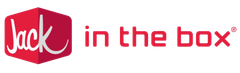 Jack in the Box logo: red box with "Jack" in white script, "in the box" in red text.