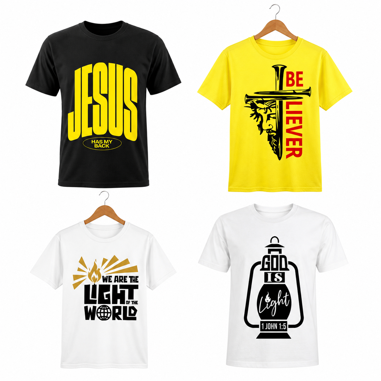 Faith in Action T-Shirt Bundle – Set of 4