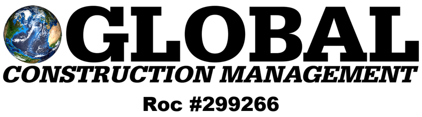 Global Construction Management LLC Logo with an ROC#299266