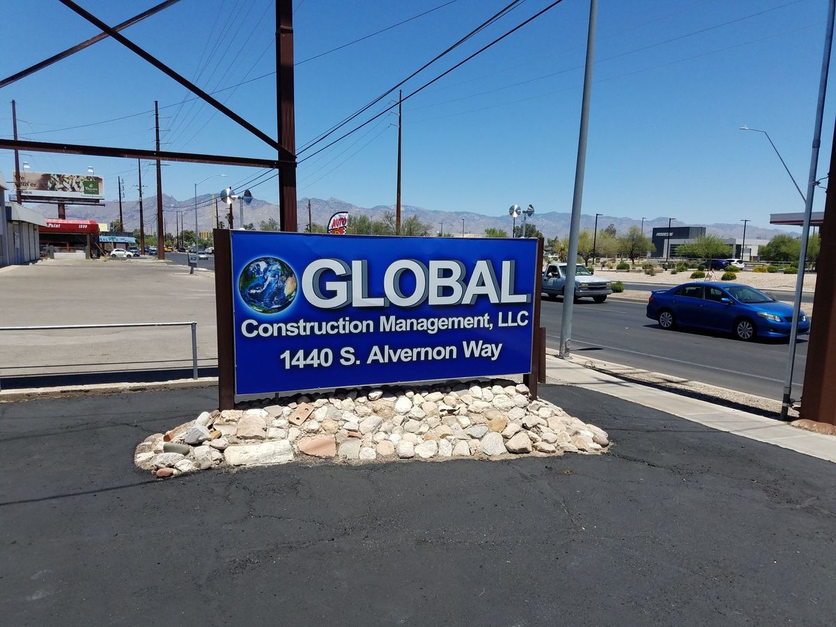 Global Construction Management sign in Tucson AZ