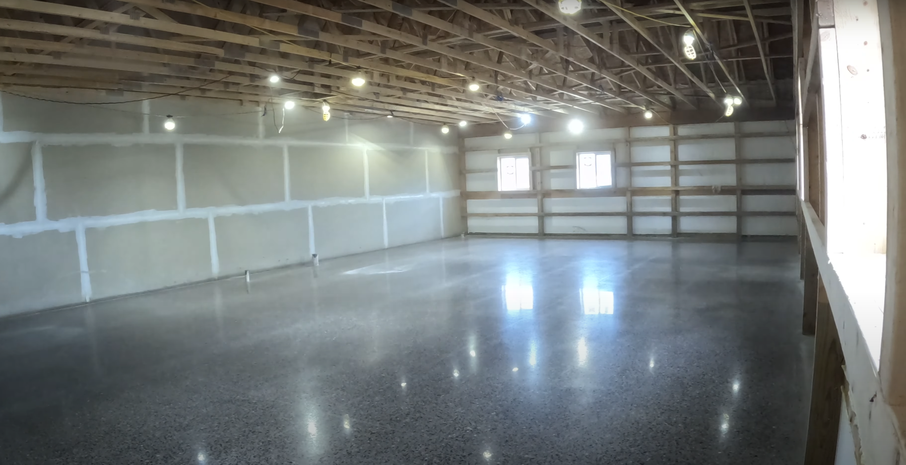 Polished Concrete garage floor