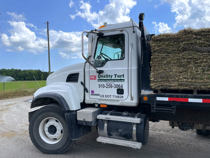 Turfgrass — View Of Sod Delivery Truck