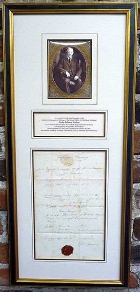 Black and Gold Frame — Alexandria, VA — Buchanan and Kiguel Fine Custom Picture Framing