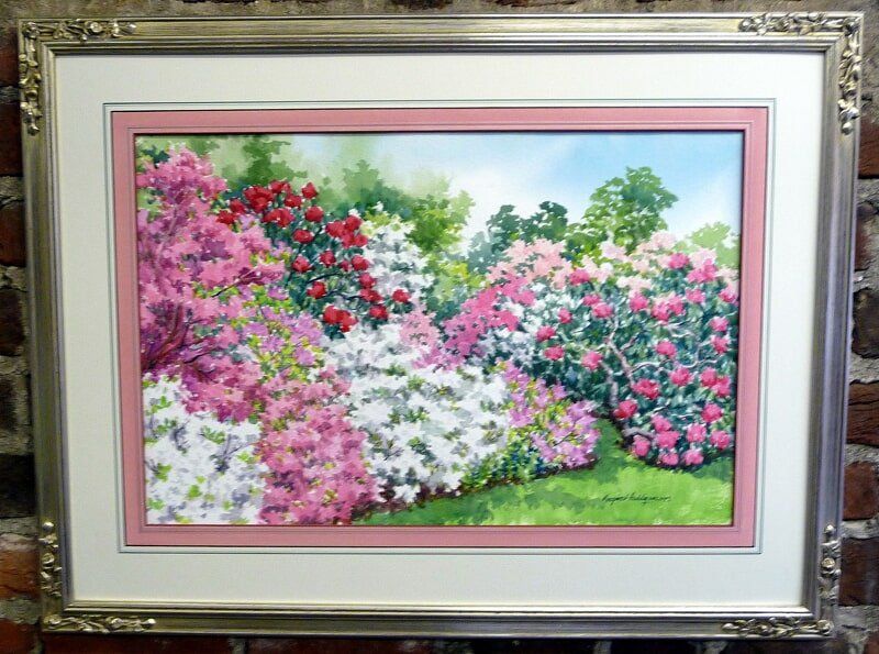 Framed Flower Garden Image — Alexandria, VA — Buchanan and Kiguel Fine Custom Picture Framing