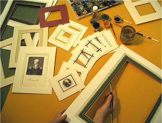 Image Framing in Progress — Alexandria, VA — Buchanan and Kiguel Fine Custom Picture Framing