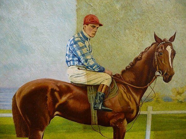 Painting of Man Riding Horse — Alexandria, VA — Buchanan and Kiguel Fine Custom Picture Framing