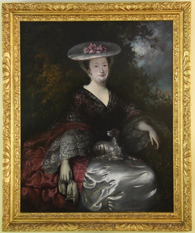 After Woman Painting Restoration — Alexandria, VA — Buchanan and Kiguel Fine Custom Picture Framing