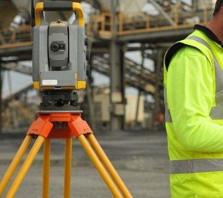 One of our surveyors using equipment near Adelaide