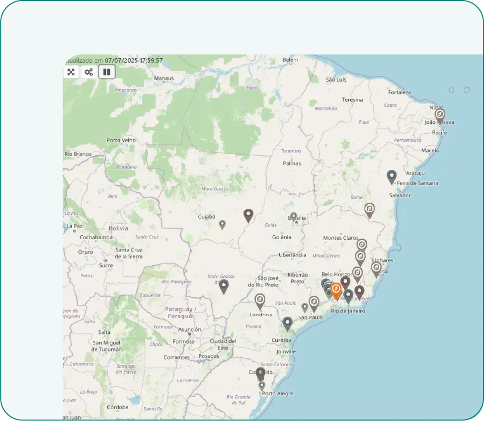 Veja a operação onde quer que você esteja 