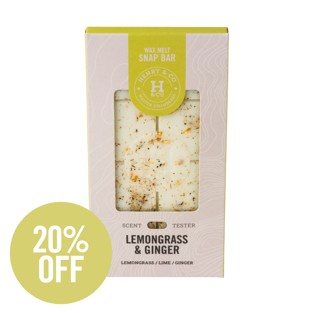 lemongrass & ginger wax melt bar