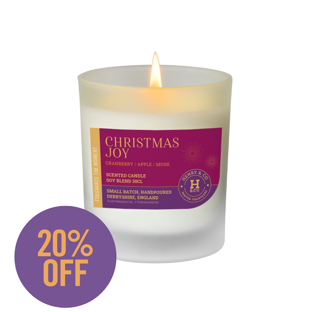 CHRISTMAS JOY SCENTED CANDLE