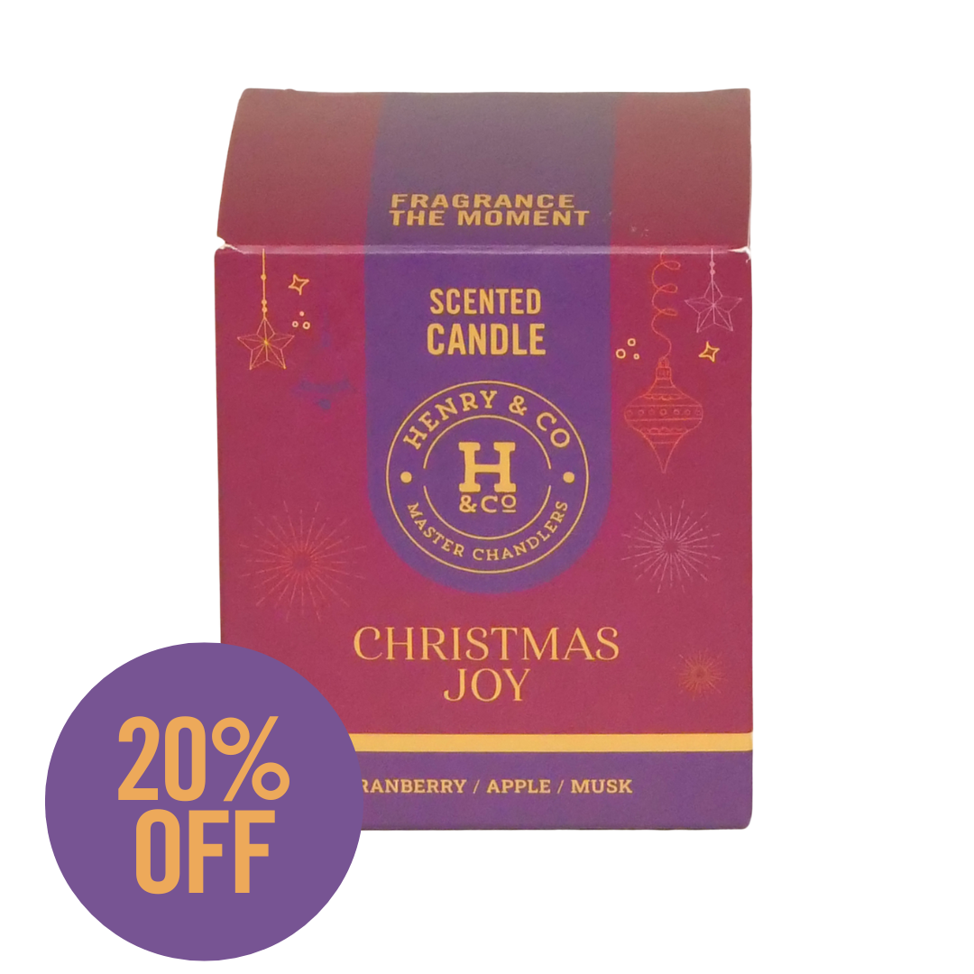 CHRISTMAS JOY SCENTED CANDLE