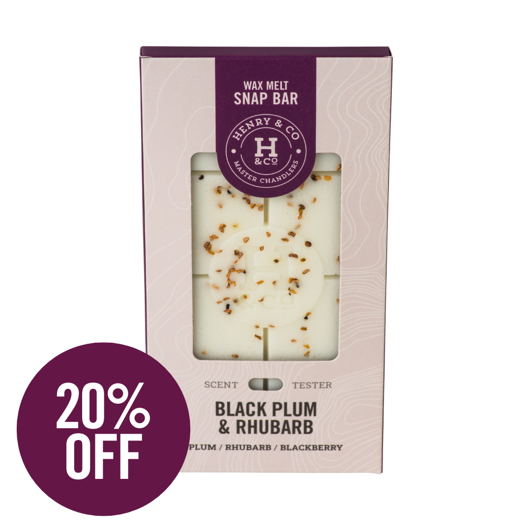 BLACK PLUM & RHUBARB WAX MELT BAR