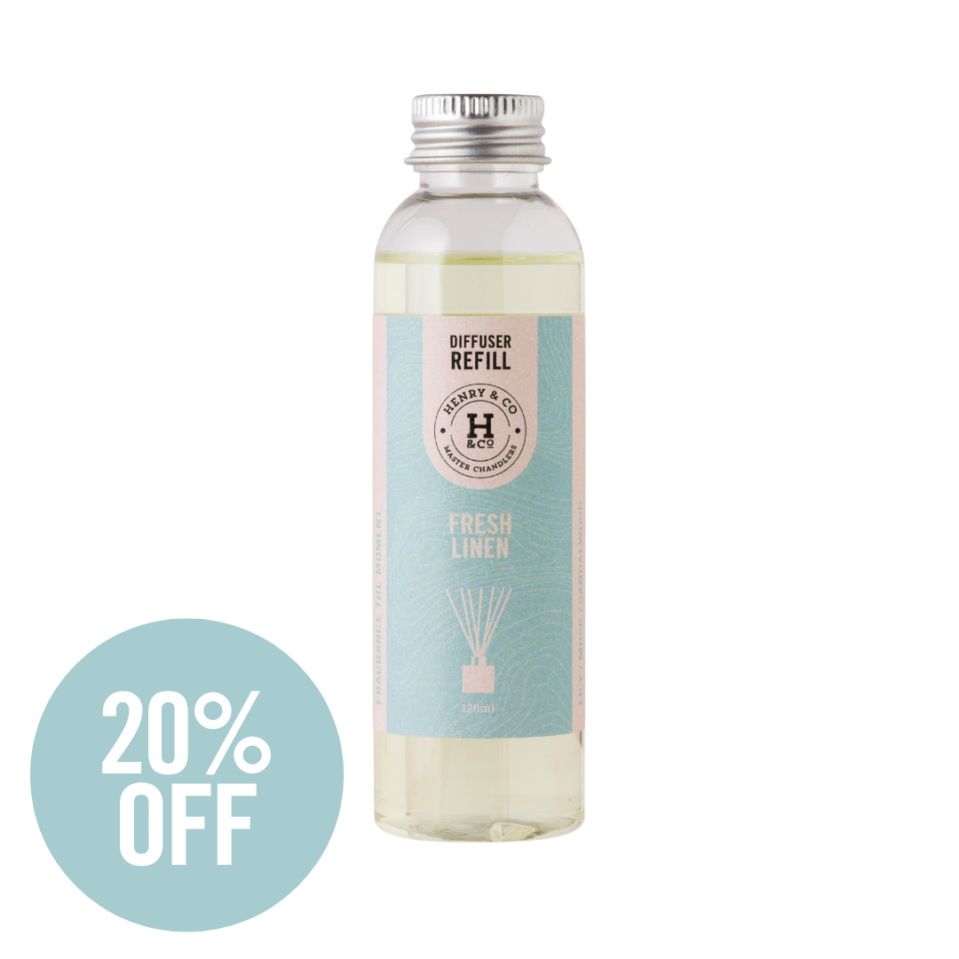 fresh linen reed diffuser refill