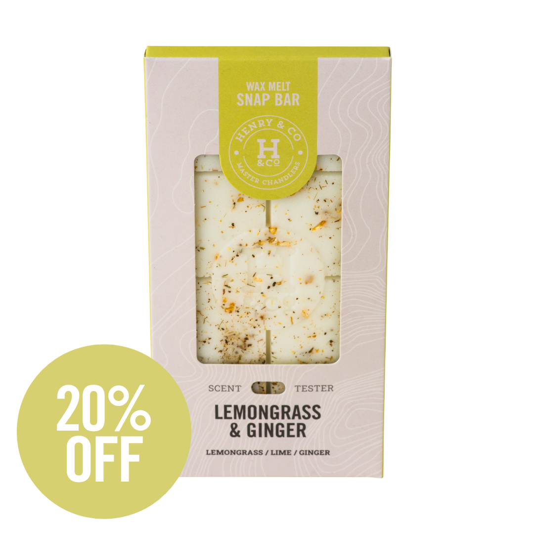 lemongrass & ginger wax melt bar