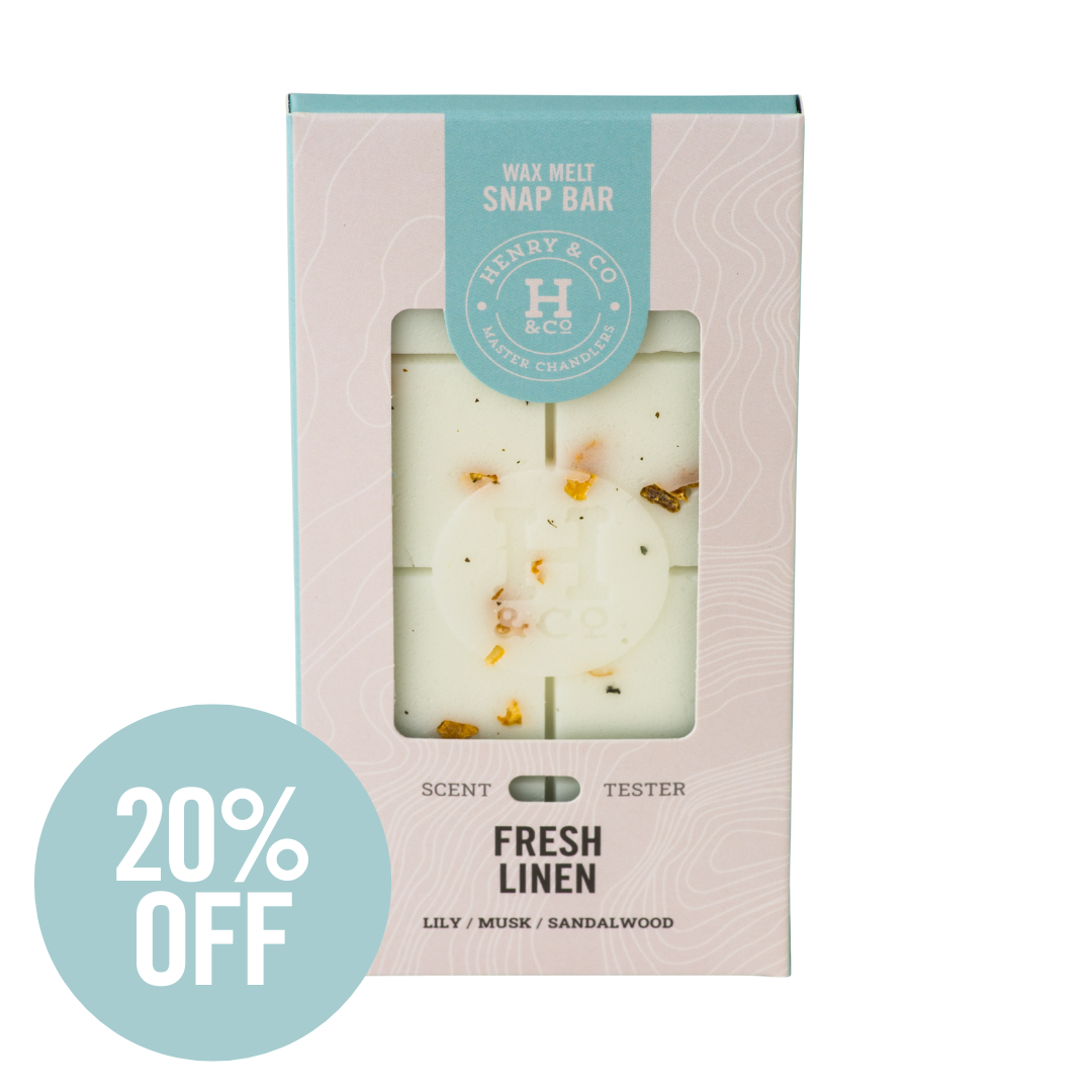 fresh linen wax melt bar