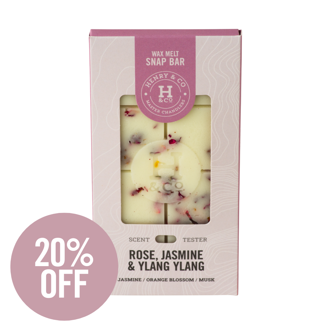 ROSE, JASMINE & YLANG YLANG wax melt bar