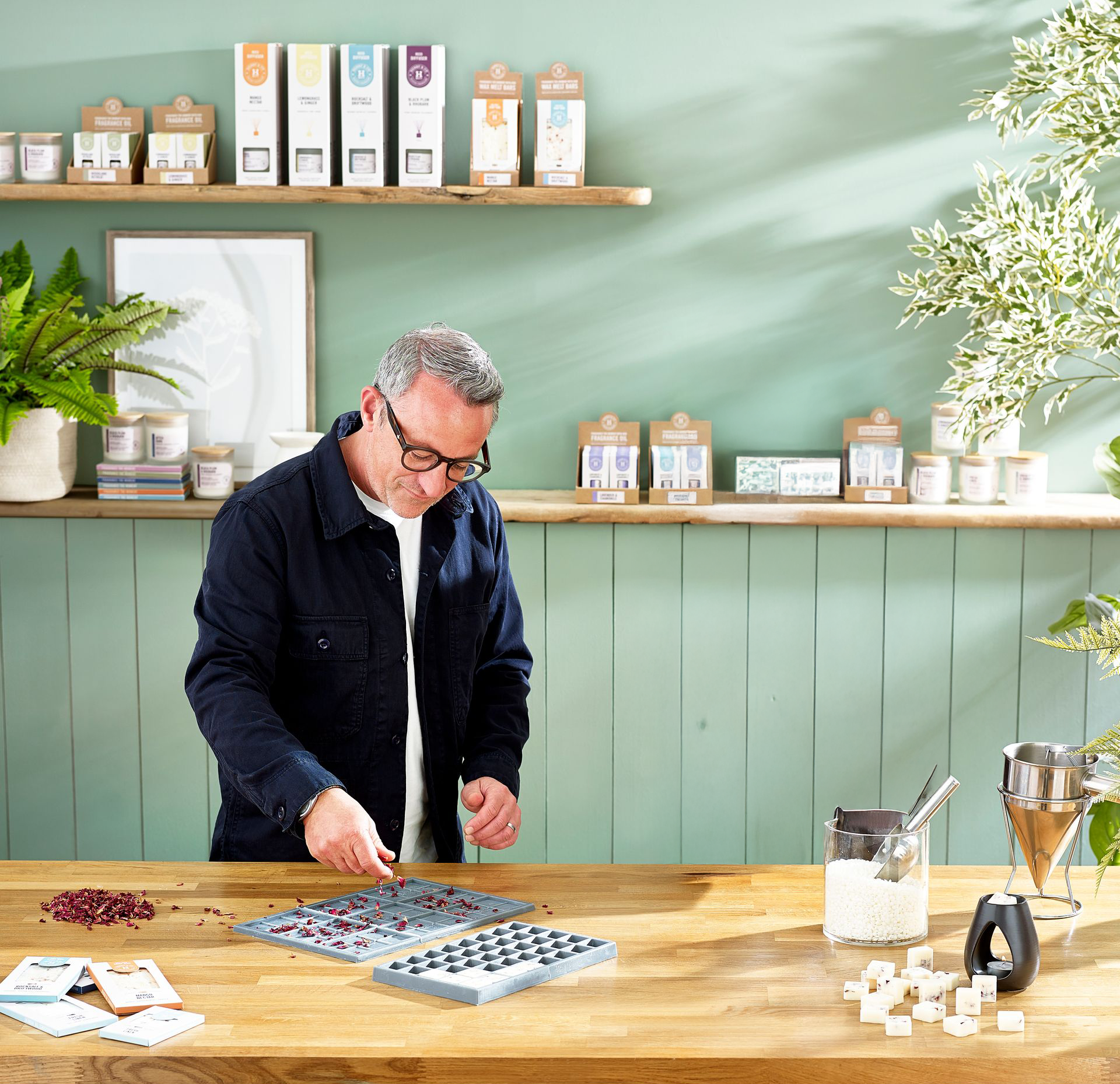 Henry & Co chandlers making candles