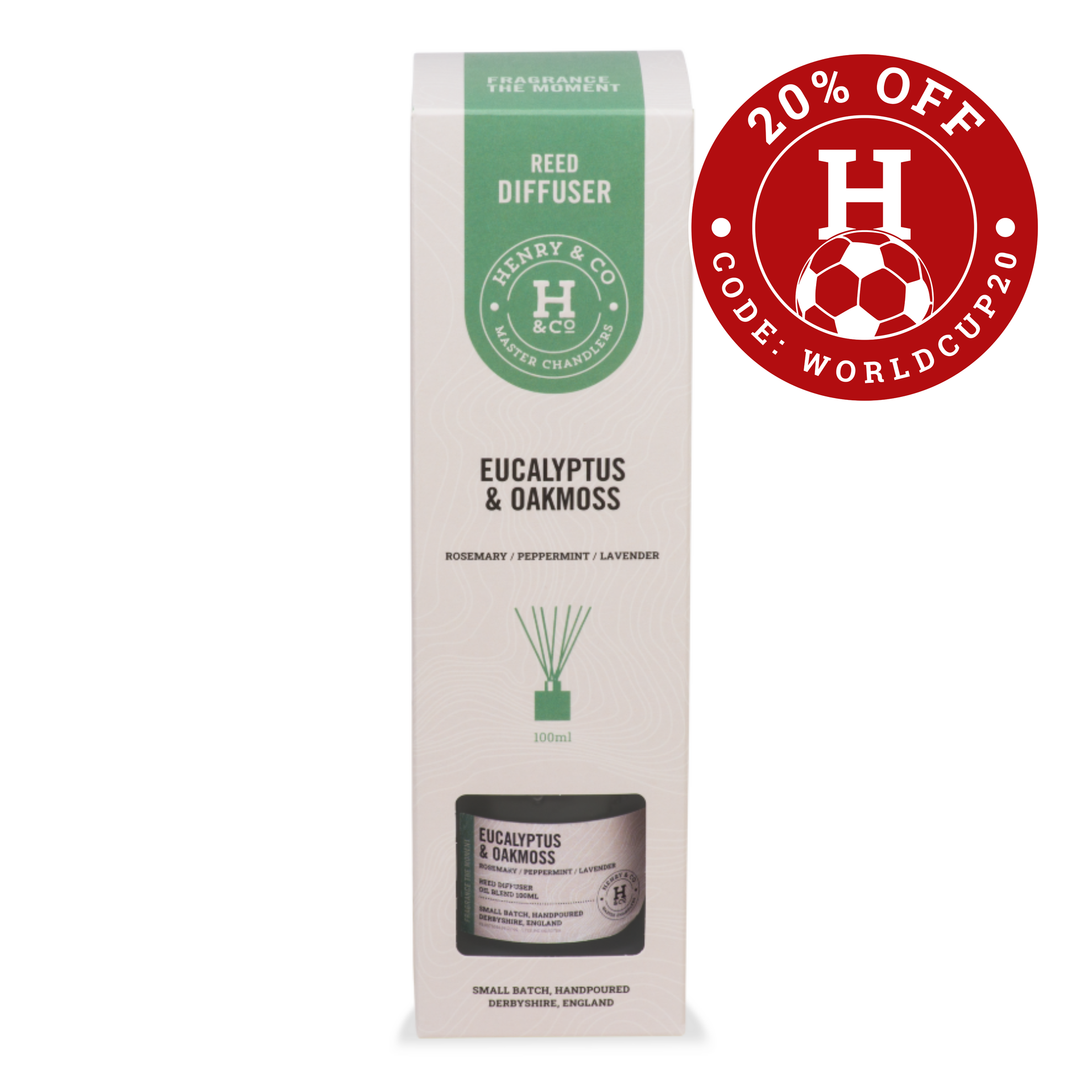 Eucalyptus & oakmoss reed diffuser
