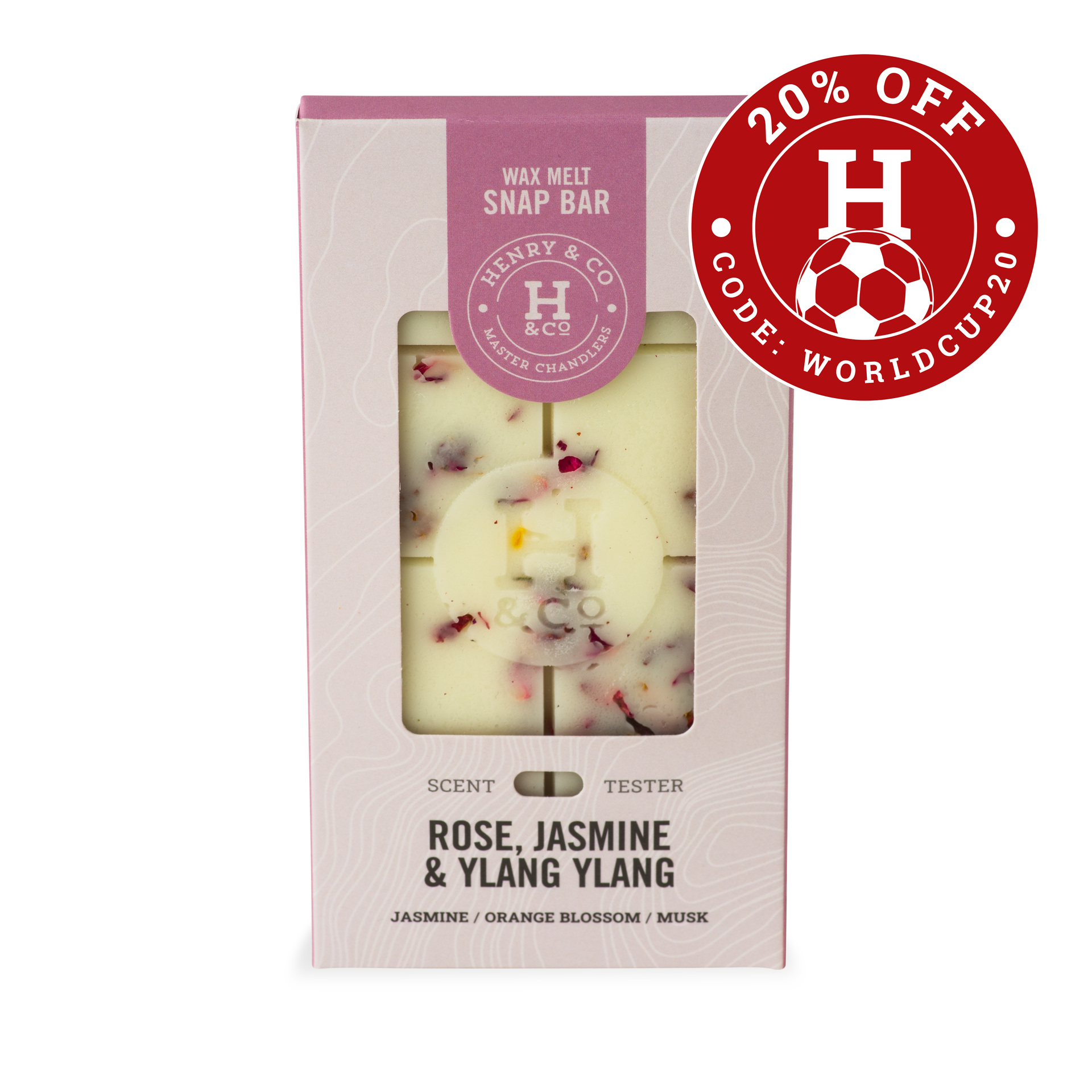 ROSE, JASMINE & YLANG YLANG wax melt bar