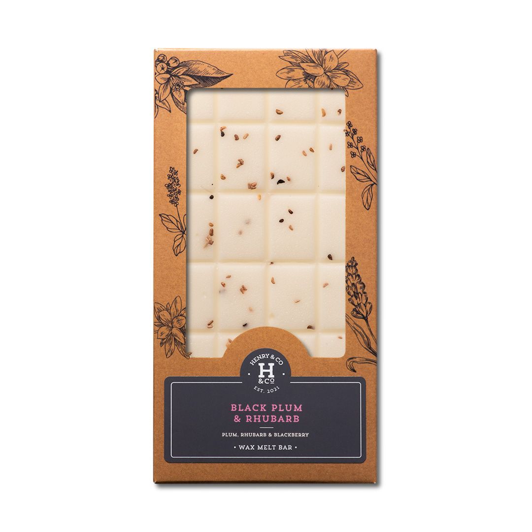 black plum & rhubarb wax melt bar