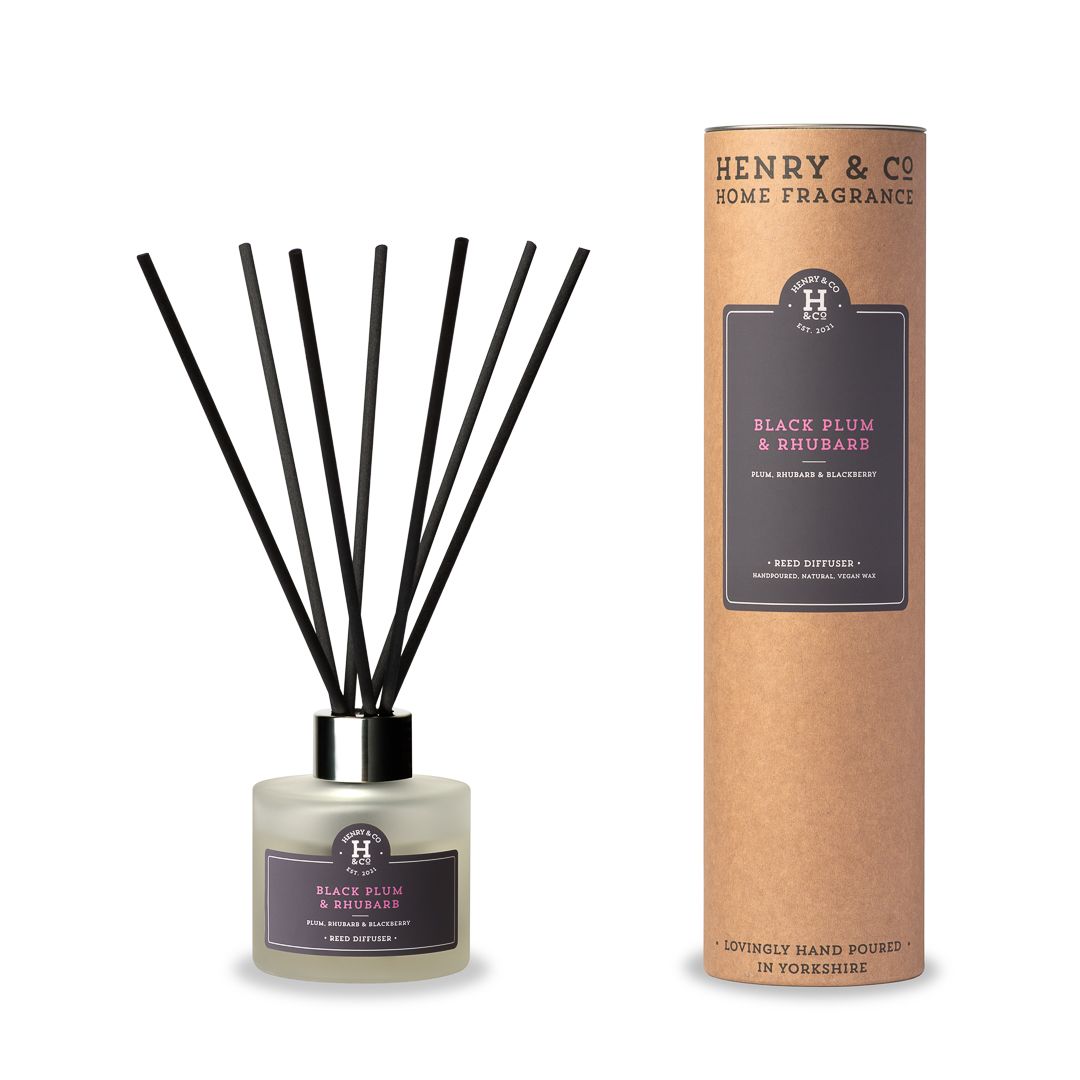 black plum & rhubarb reed diffuser