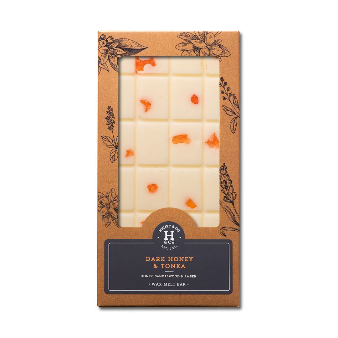 dark honey & tonka wax melt bar