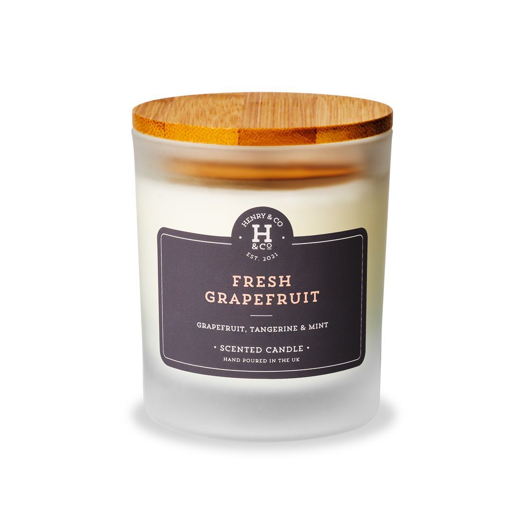 fresh grapefruit scented candle