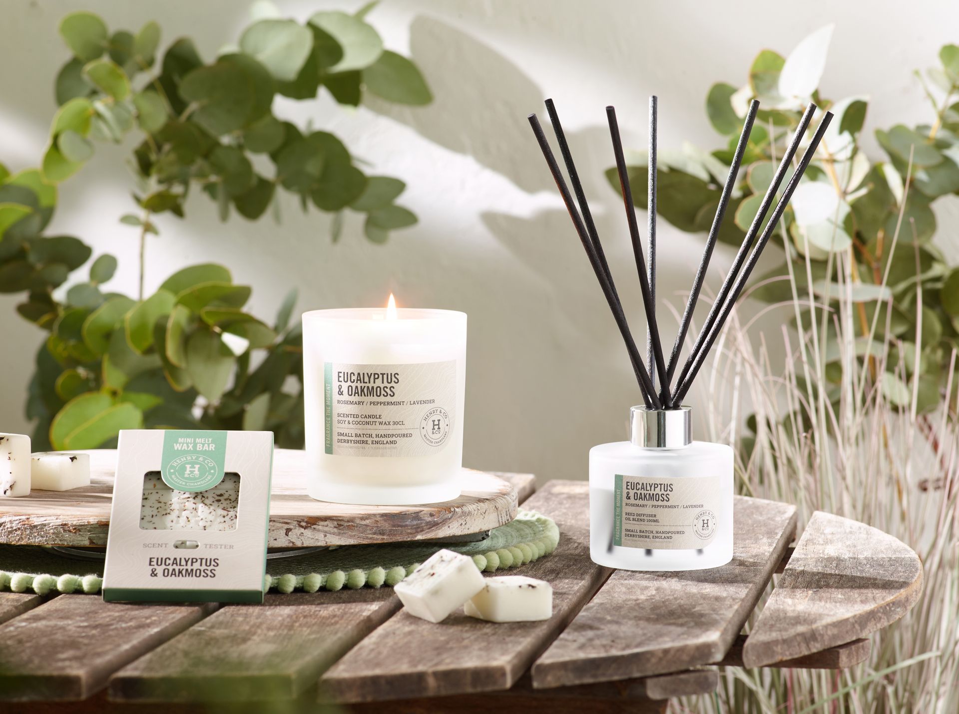 lemongrass and ginger home fragrance collection