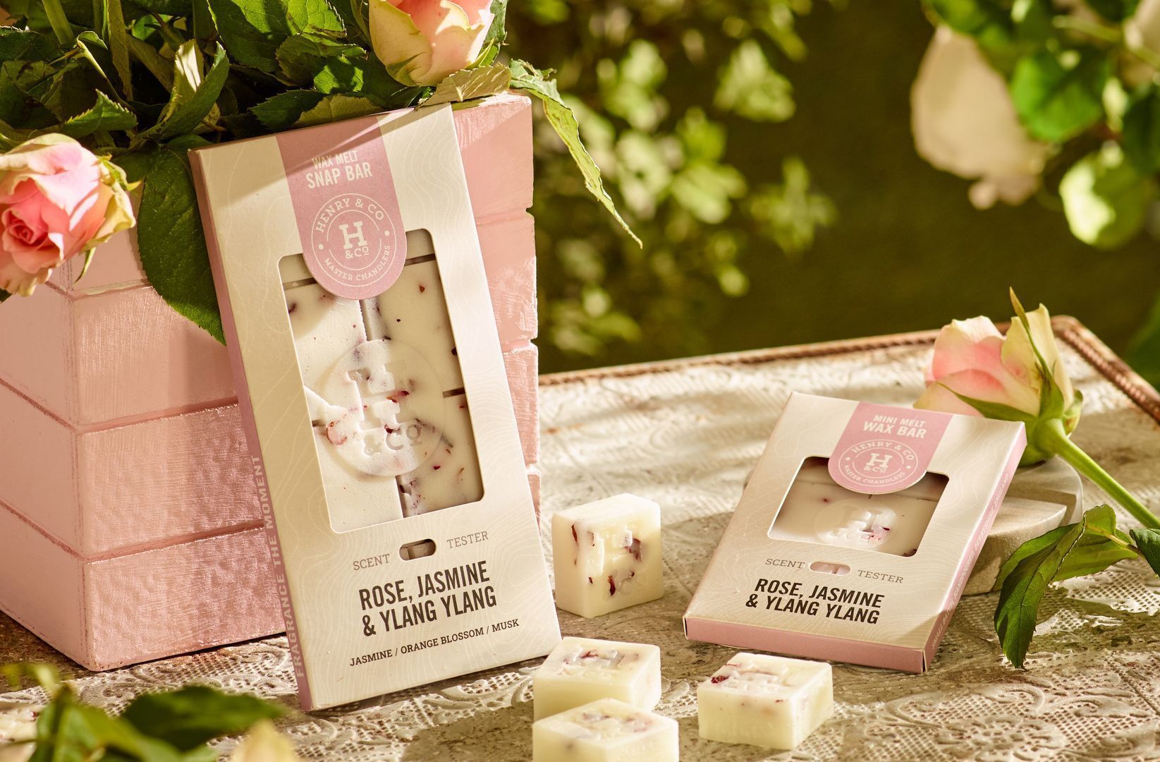 rose jasmine and ylang ylang home fragrance collection