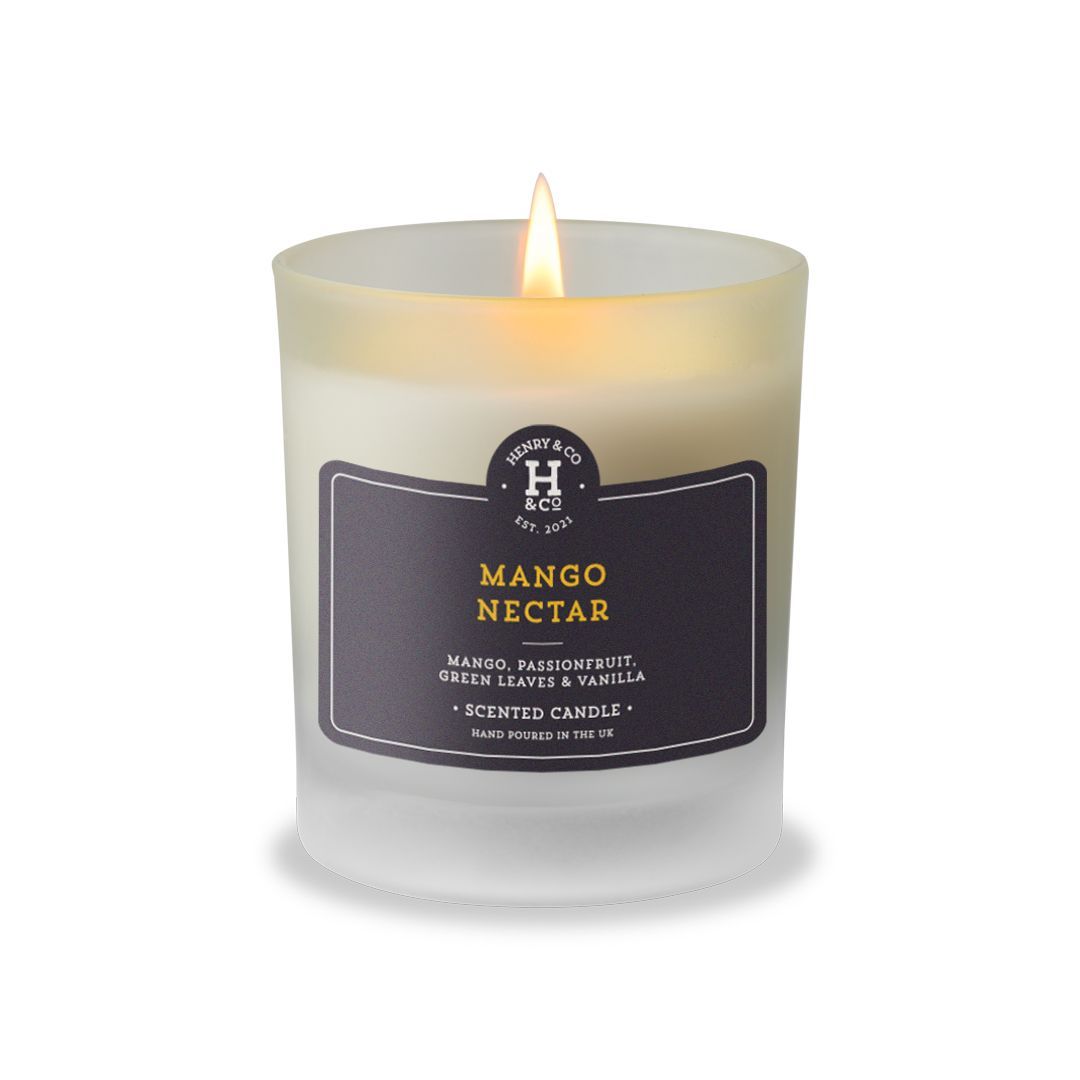 mango & nectar scented candle