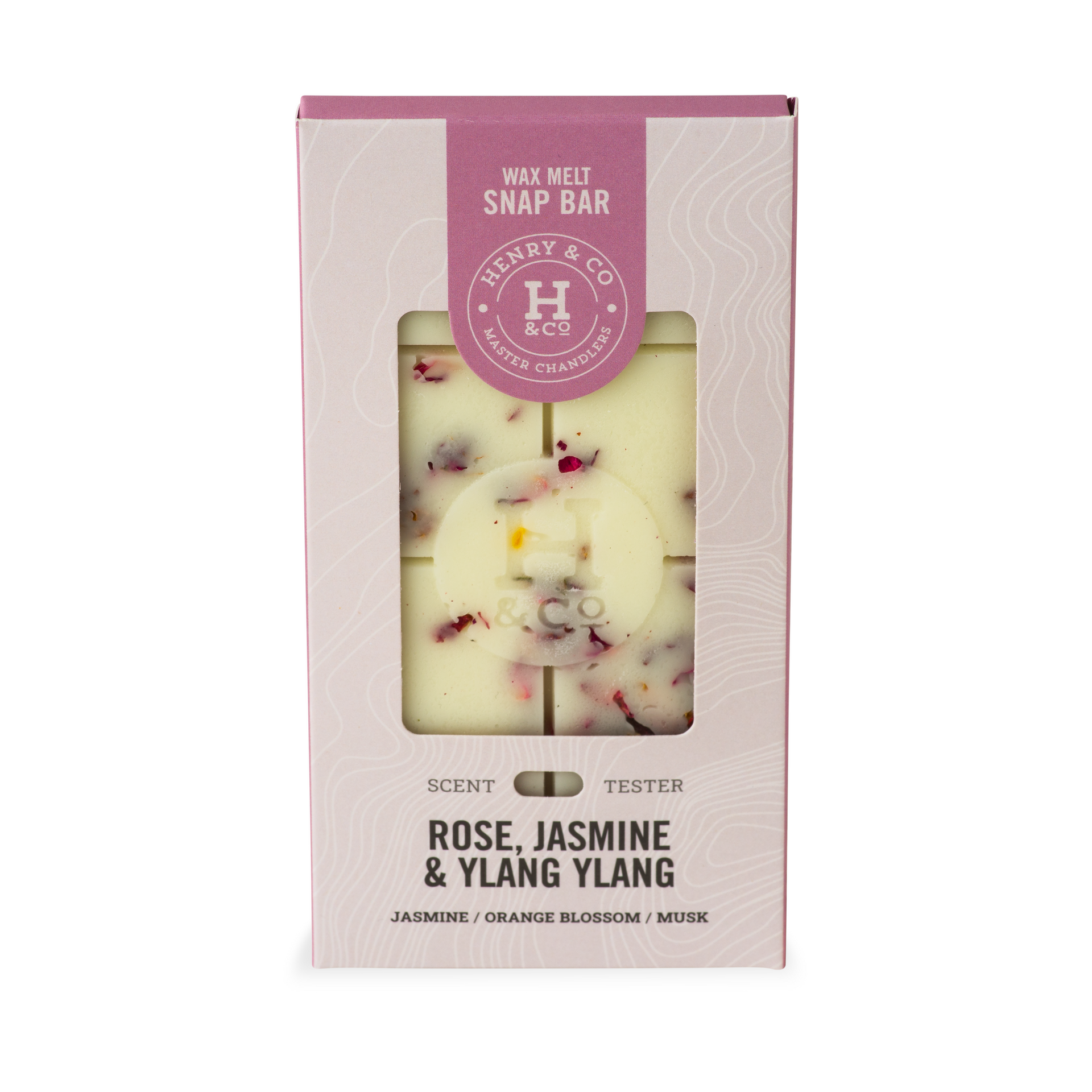 Rose, Jasmine & Ylang Ylang Large Wax Melt Bar Packaged