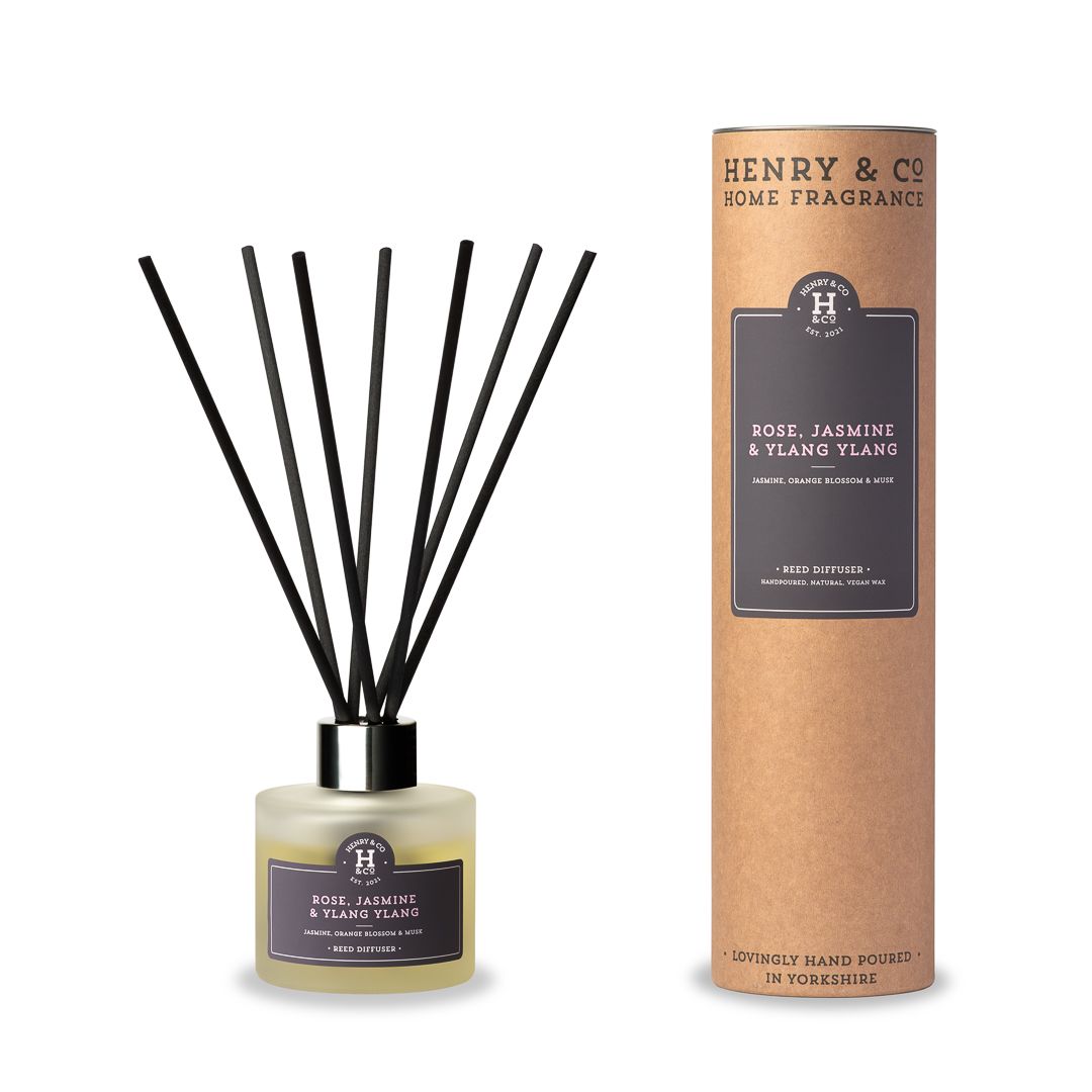 rose, jasmine & ylang ylang reed diffuser