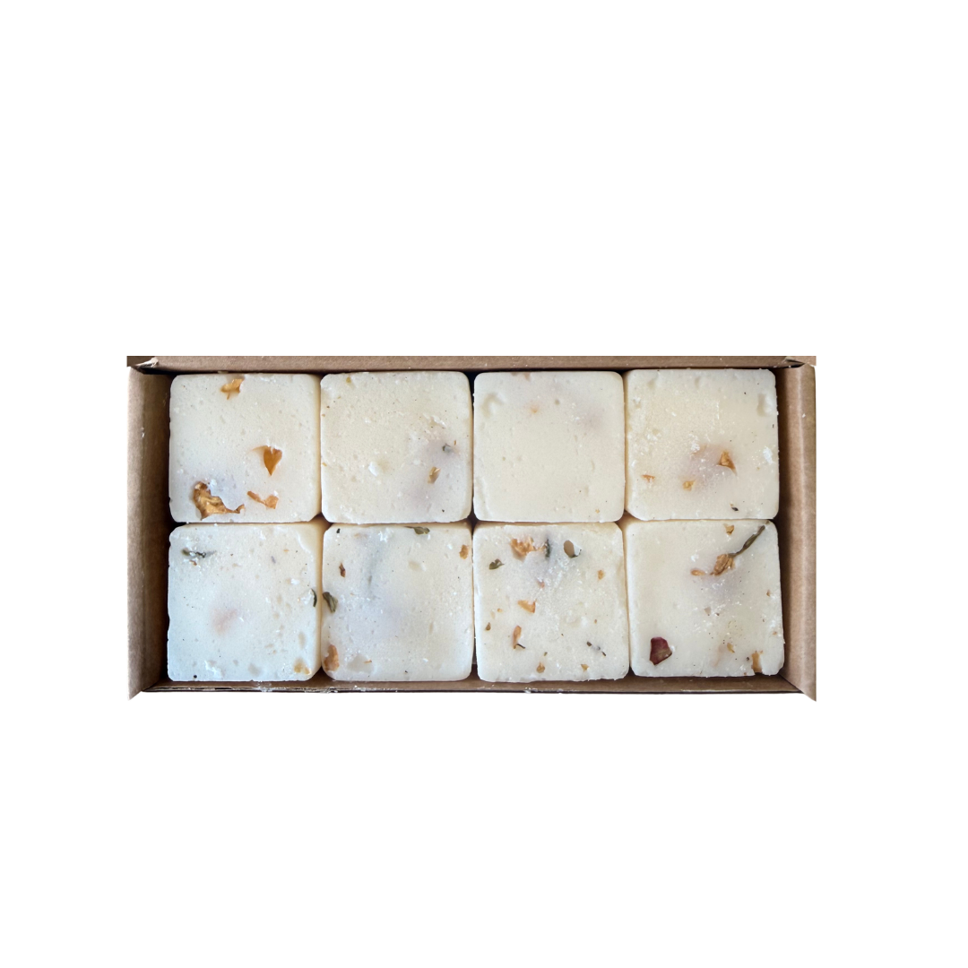 ORANGE BLOSSOM & GARDENIA BOX OF 8 WAX MELTS OPEN