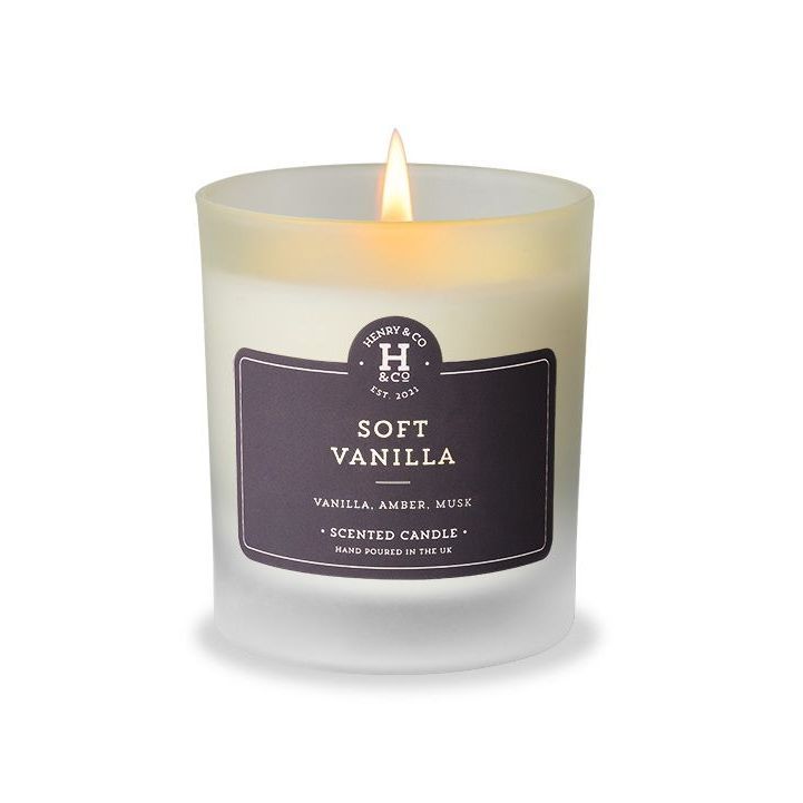 soft vanilla scented candle