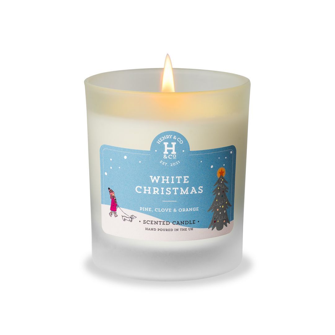 WHITE CHRISTMAS SCENTED CANDLE