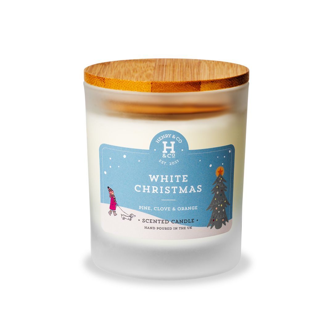 WHITE CHRISTMAS SCENTED CANDLE