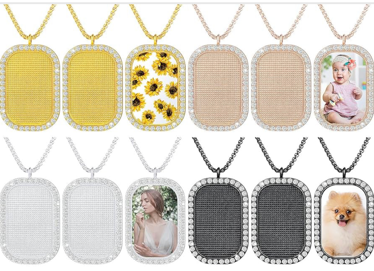 RHINESTONE TRAYS PENDANT