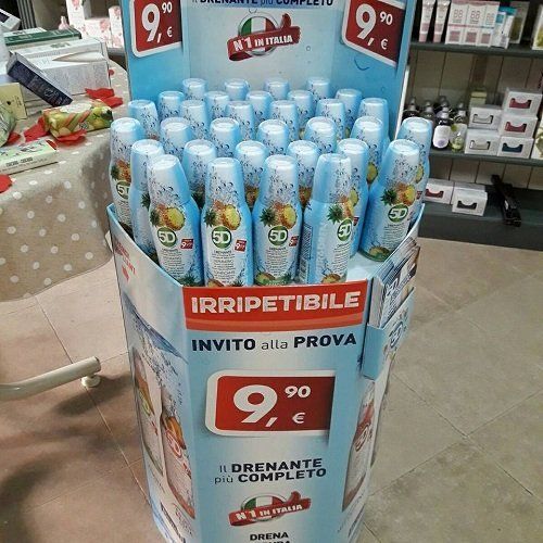 del le bottigliette di drenante