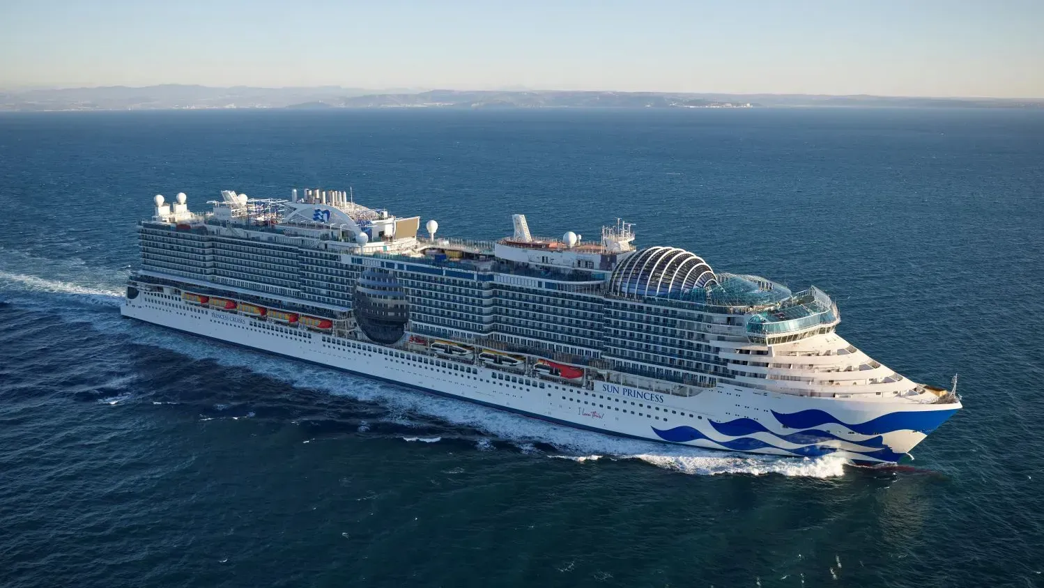 Princess Cruise Lines cruise ship at sea