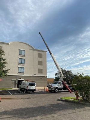 Construction Crane Building
