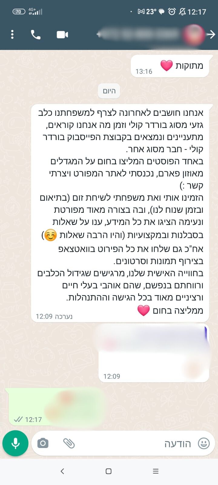 המלצה על הדרכת הגורים של אילה אוזן