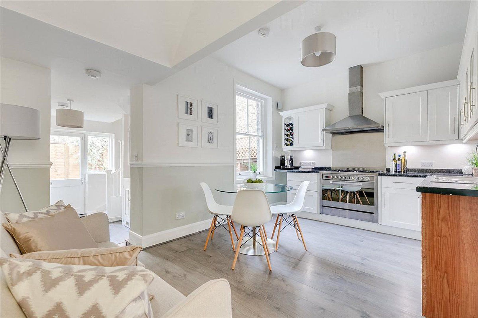 Kitchen and dining area interior design