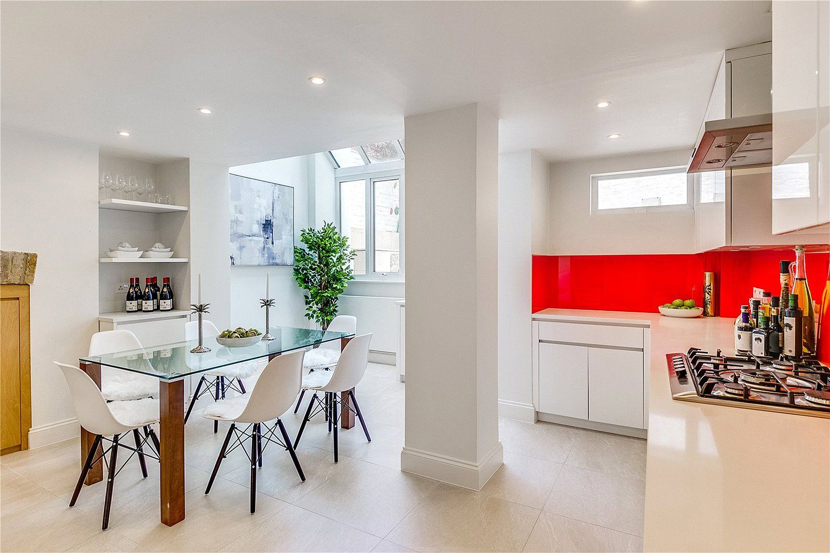 Kitchen and dining area interior design